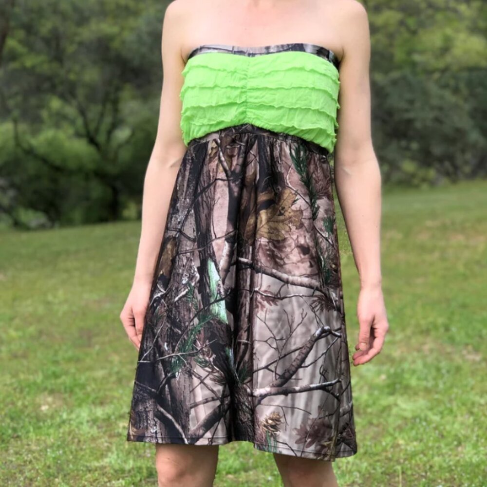 Green Camo Bridesmaid Dress Camo Wedding Dress Camouflage